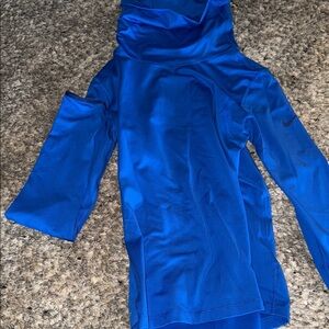 Blue nike turtle neck sweatshirt